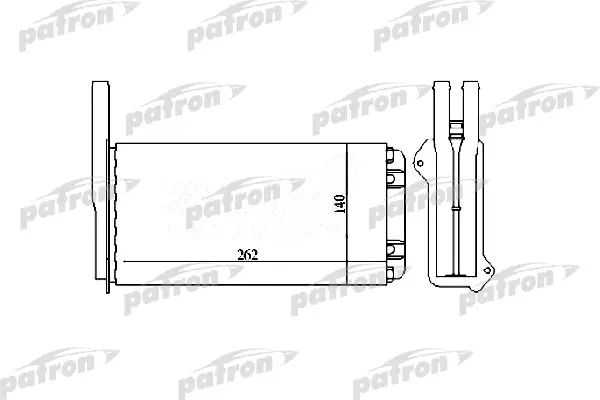 PRS2034 — Радиатор отопителя FORD: ESCOR 1.3-1.8TD, 90-01 PATRON