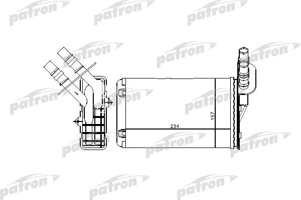PRS2071 — Радиатор отопителя PATRON