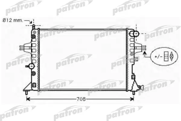 PRS3573 — Радиатор основной PATRON