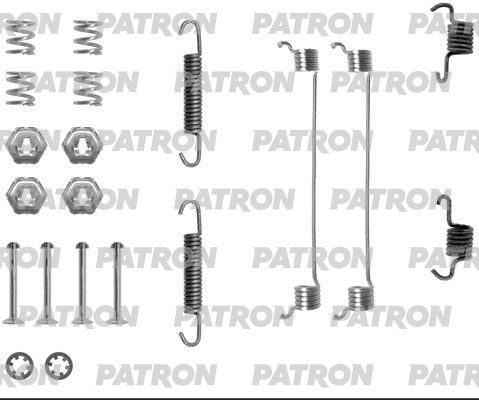 PSRK0037 — Комплект монтажный тормозных колодок барабанных CITROEN: XSARA 97-05, XSARA КУПЕ 98-05, ZX 91-97, ZX PATRON