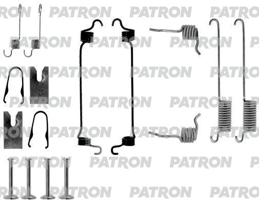 PSRK0050 — Комплект монтажный тормозных колодок барабанных FORD ESCORT CLASSIC 9800, ESCORT CLASSIC TURNIER 9900, ESCORT VII 9598, ESCORT VII кабрио 9599, ESCORT VII седан 9599, ESCORT VII ун PATRON