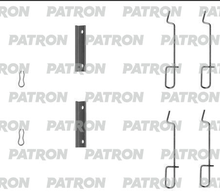 PSRK1005 — Комплект монтажный тормозных колодок дисковых CITROENSAXO 06.96, ZX 03.9106.97, ZX BREAK 10.9310.97, PEUGEOT106 II 05.96, 205 I 10.8610.87, 205 I кабрио 10.8712.94, 205 II PATRON