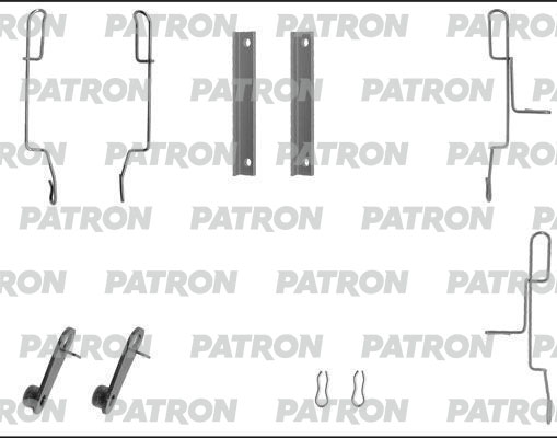 PSRK1036 — Комплект монтажный тормозных колодок дисковых CITROENAX (ZA) 04.8704.97,ZX (N2) 03.9106.97,ZX BREAK (N2) 10.9310.97, PEUGEOT106 I (1A, 1C) 09.9104.96,106 II (1) 05.96,306 (7B, N PATRON