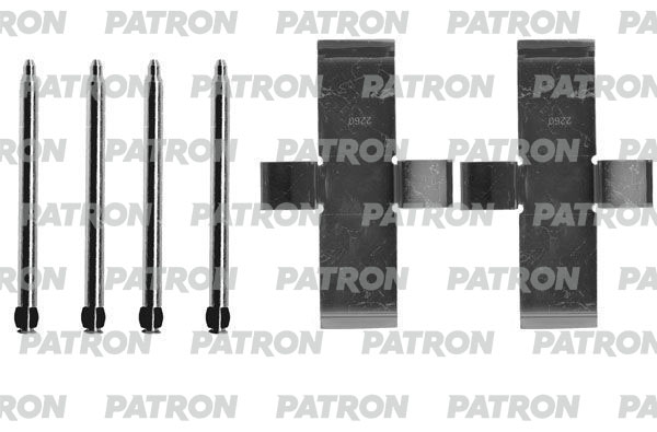 PSRK1060 — Комплект монтажный тормозных колодок дисковых VWLT 28 I автобус 04.7506.96, LT 2835 I бортовой/ходовая часть 04.7506.96, LT 2835 I фургон 04.7506.96, LT 4055 I бортовой/ходовая PATRON