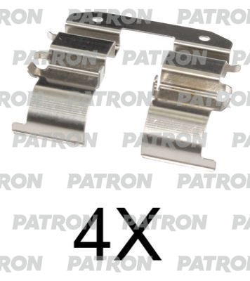 PSRK1112 — Комплект монтажный тормозных колодок дисковых HYUNDAI: ACCENT III 1.4 GL/1.5 CRDI GLS/1.6 GLS 05-10, PATRON