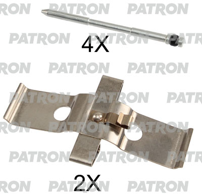 PSRK1228 — Комплект монтажный тормозных колодок дисковых SUBARU: LEGACY V 09-, IMPREZA HATCHBACK 08-, FORESTER PATRON