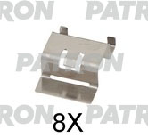 PSRK1261 — Комплект монтажный тормозных колодок дисковых 308/C4 (1418) PATRON