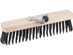 3919630 — Щетка GRINDA EURO уличная без ручки  буковая колодка  мет щетина  с металлическим держателем для черенка  30см GRINDA
