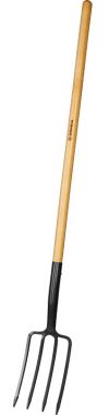 39725 — Вилы садовые с деревянным черенком  280X175X1500 мм  GRINDA PROLINE GRINDA