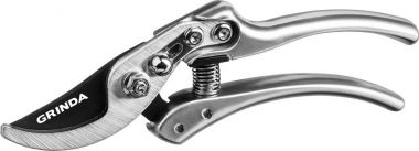 423421 — P21 секатор с алюминиевыми коваными рукоятками  плоскостной  210 мм  GRINDA PROLINE GRINDA