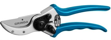 423423 — Секатор с алюминиевыми коваными рукоятками плоскостной GRINDA