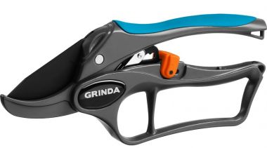423433 — Секатор с алюминиевыми рукоятками с эфесом контактный GRINDA