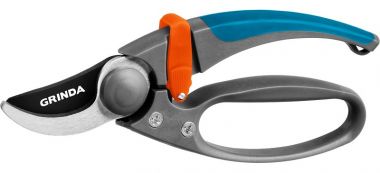 423457 — Секатор с двухкомпонентными эргономичными рукоятками с эфесом плоскостной GRINDA
