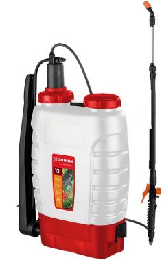 425217 — GRINDA KS12 опрыскиватель ранцевый, 12 л, с телескопическим алюминиевым удлинителем GRINDA