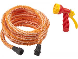 42849622 — Набор поливочный GRINDA: удлиняющийся шланг 22 5м  пистолетраспылитель 7ми позиционный GRINDA