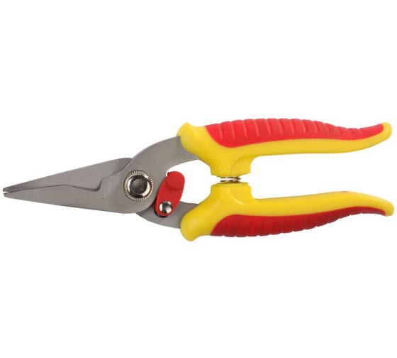 8423287Z01 — Секатор компактный  с эргономичными двухкомпонентными рукоятками  универсальный  180 мм  GRINDA GRINDA