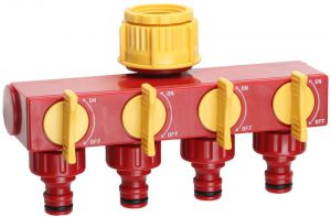 8426314Z01 — Четырехканальный распределитель поливочный ногоканальный GRINDA