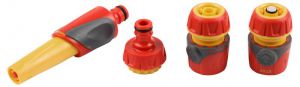 8427284 — Набор поливочный GRINDA PREMIUM  пластмассовый с TPR  4 предмета: наконечник  2 соединителя 1/2  адаптер  1/23/4 GRINDA