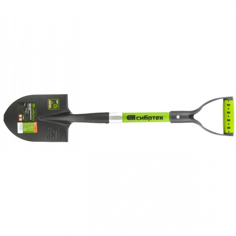 61475 — Лопата штыковая фиберглассовый черенок 210 х150 мм. СИБРТЕХ