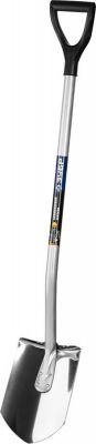 39407Z01 — Лопата артельнс штыковая из нержавеющей стали  эргономичный алюминиевый черенок  с рукояткой  зубр профессионал ЗУБР