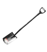 39554 — Лопата артель прямоугольная  стальной черенок  двухкомпонентная рукоятка  зубр ЗУБР