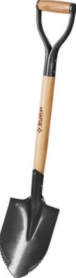 439506Z02 — Лопата БЕРКУТ автомобильная, деревянный черенок, металлическая рукоятка, Профессионал ЗУБР