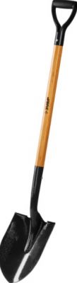 439530Z02 — Лопата профи10 штыковая для земляных работ  деревянный черенок  с рукояткой  зубр профессионал ЗУБР