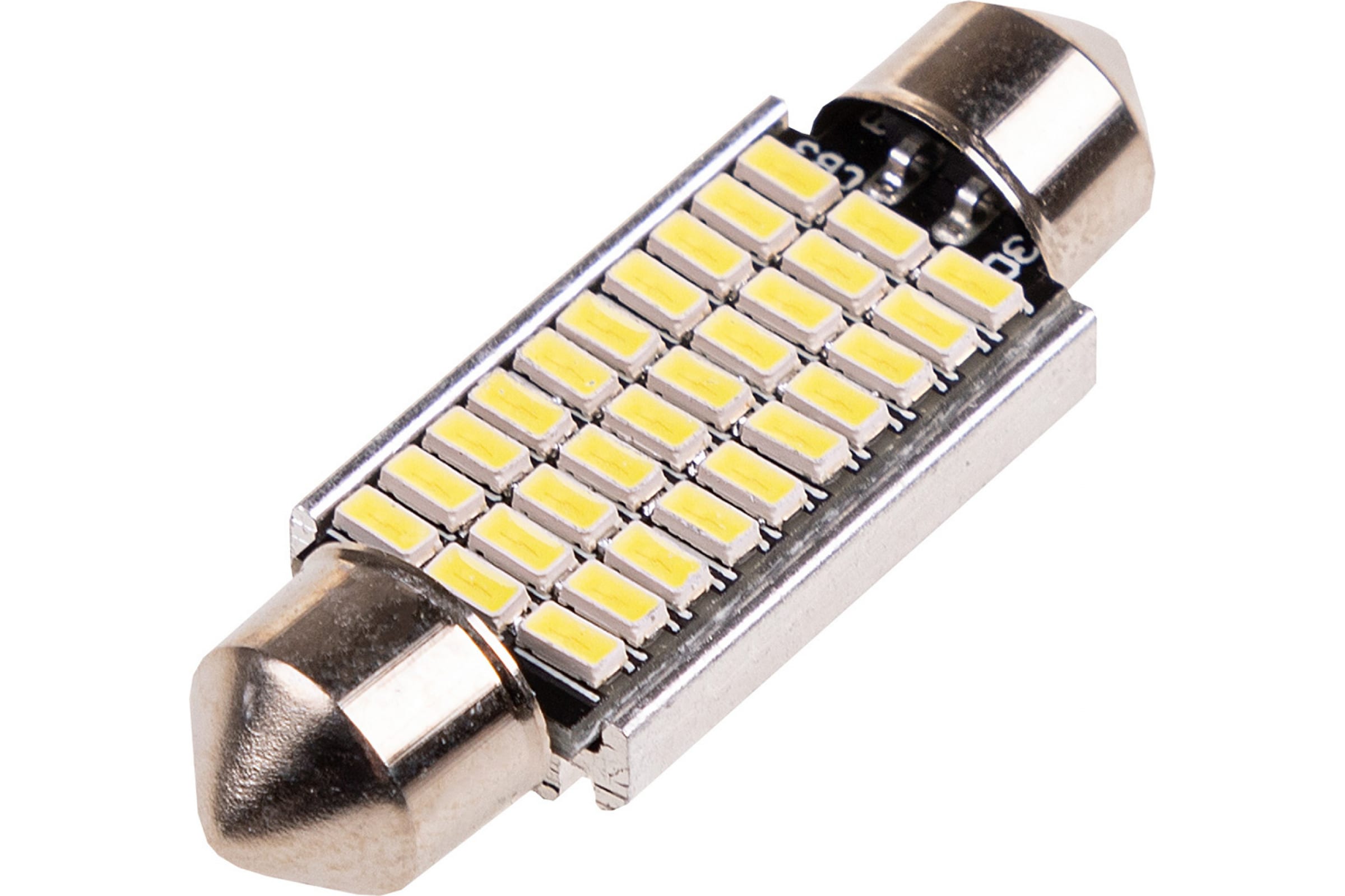 S08201444 — Автолампа SKYWAY светодиодная, T11C5W, 12 в, 30SMD, 1 контакт, 39 мм, белая, салон, номер S08201444 SKYWAY