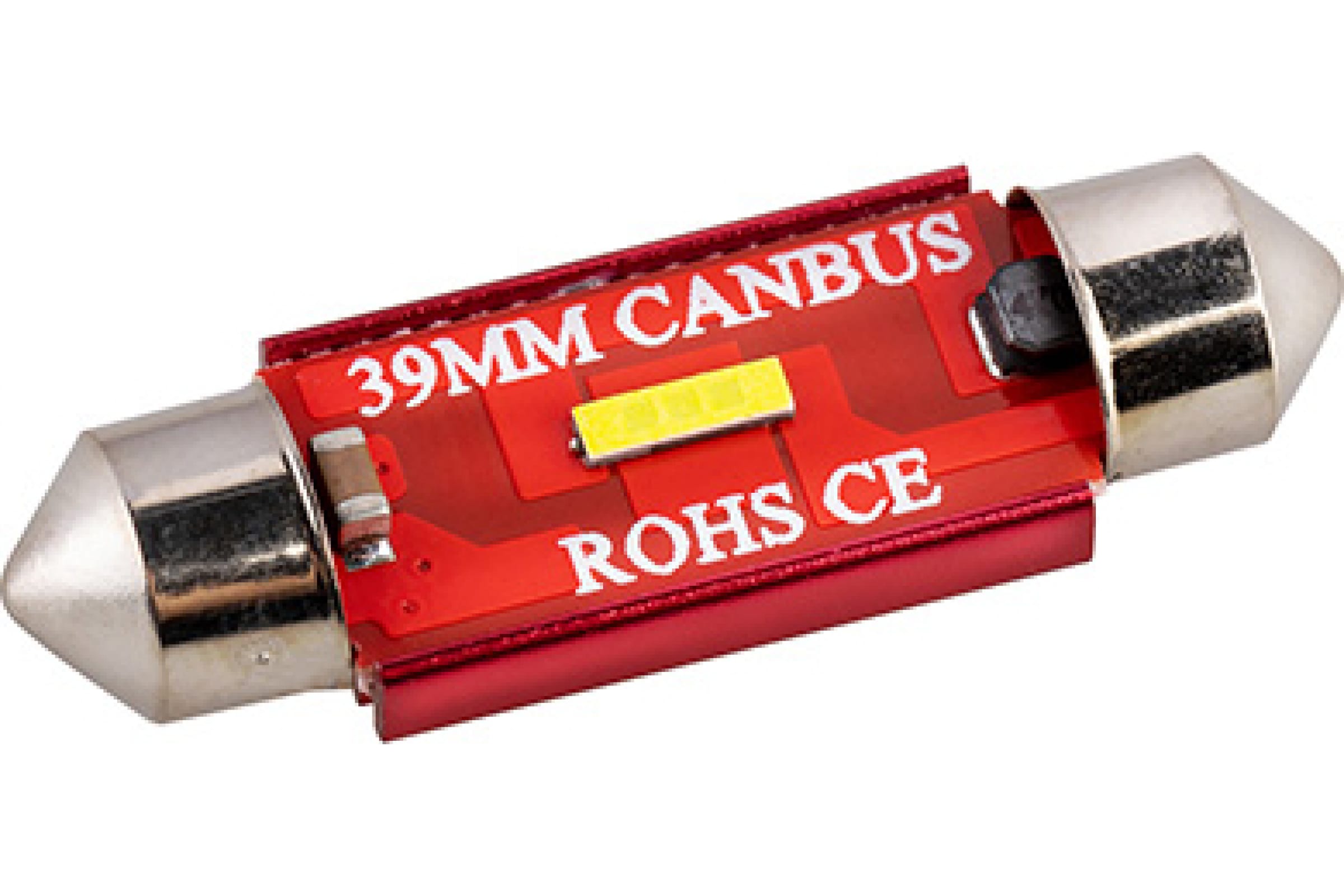 S08202070 — Лампа светодиодная 12-24V T11 C5W 1 SMD диод 1-конт 39мм биполярная обманка Белая, Салон, номер SKYW SKYWAY