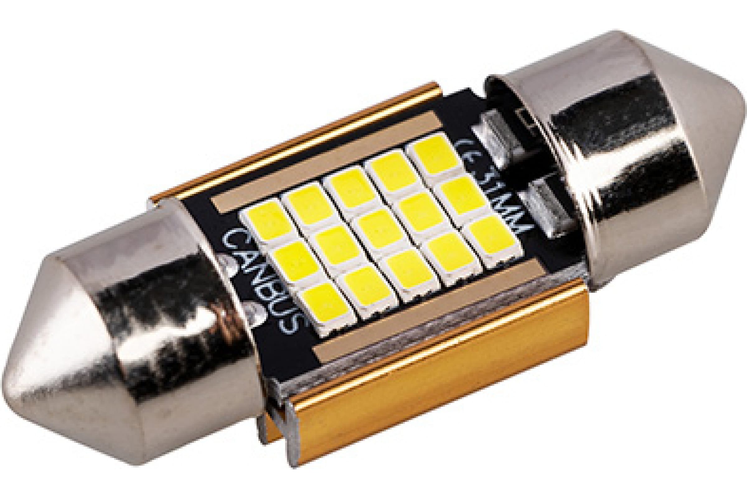 S08201485 — Автолампа SKYWAY диод T11(C5W) 12V 15SMD диодов 1конт 31мм, белая салон S08201485 SKYWAY