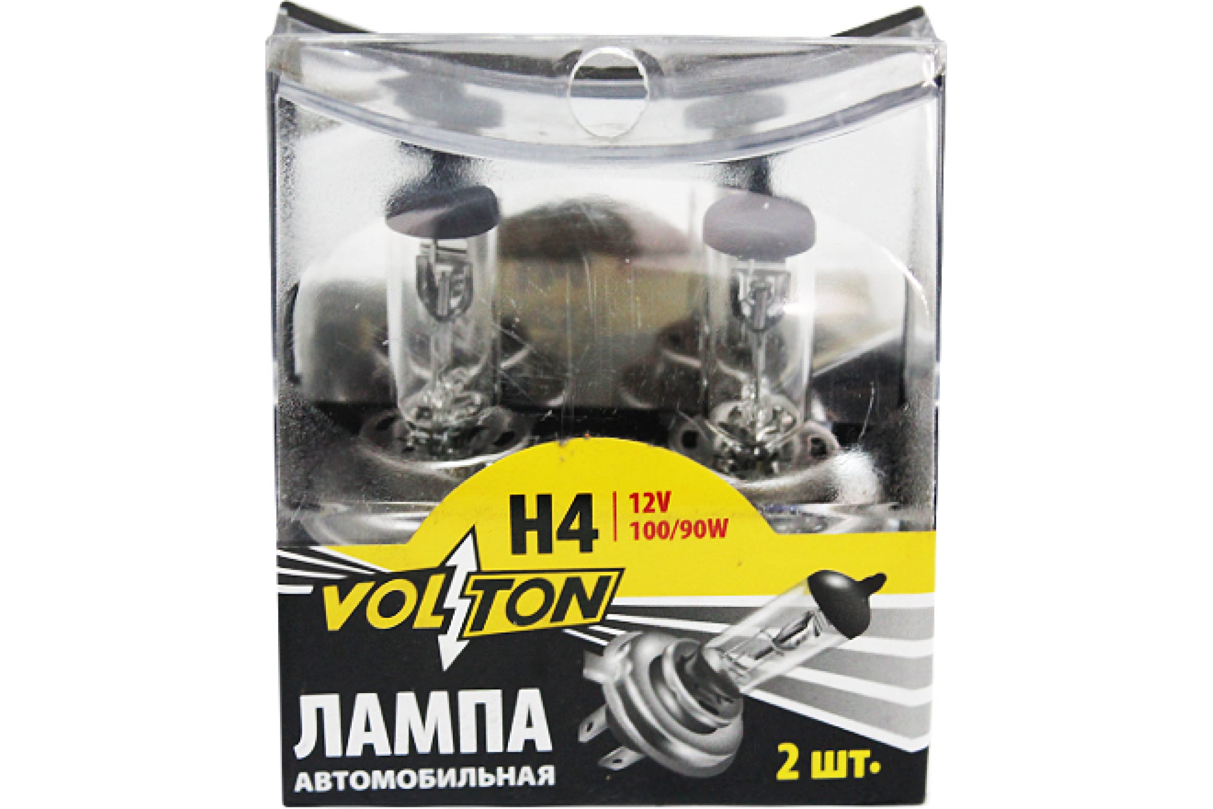 VLT014 — Галогенная лампа VOLTON H4 12в 100/90 вт р43T, 2шт VLT014 VOLTON