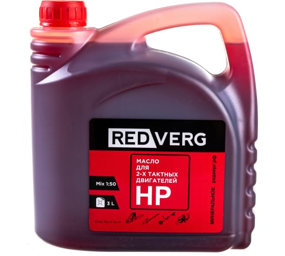 5016776 — REDVERG масло 2х тактное 3л 5016776 REDVERG