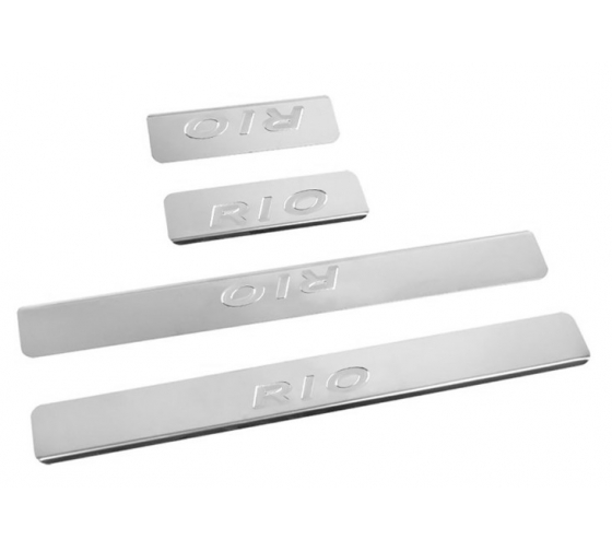 NPS093 — Накладки внутренних порогов KIA RIO XLINE, штамп нерж сталь кт 4 шт DOLLEX NPS093 DOLLEX