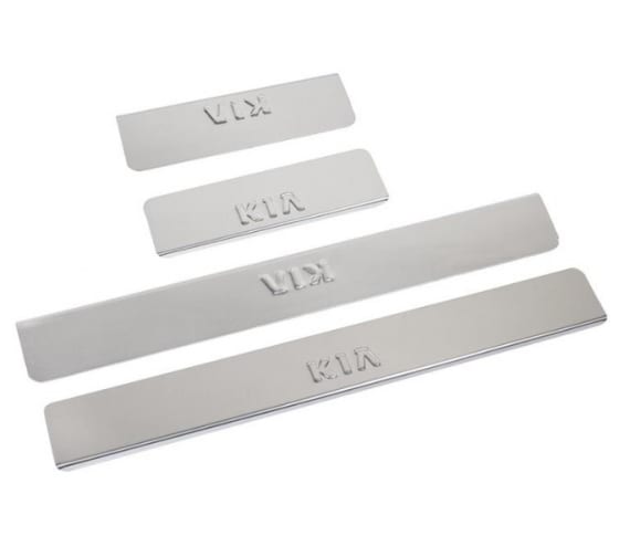NPS020 — Накладки внутренних порогов KIA SOUL 2013, нерж сталь кт 4 шт DOLLEX NPS020 DOLLEX