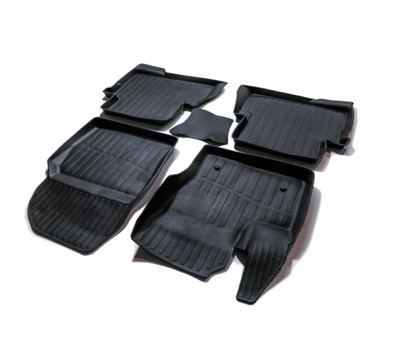 PRFDKU12G02078 — Коврик салона FORD KUGA 2 (12) 3D резина черный (4 предм.) PREMIUM SRTK SRTK