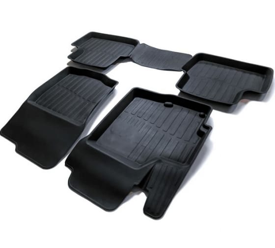 PRMITLAN07G02X26 — Коврик салона MITSUBISHI LANCER 10 (0714) 3D резина черный (4 предм.) PREMIUM SRTK SRTK