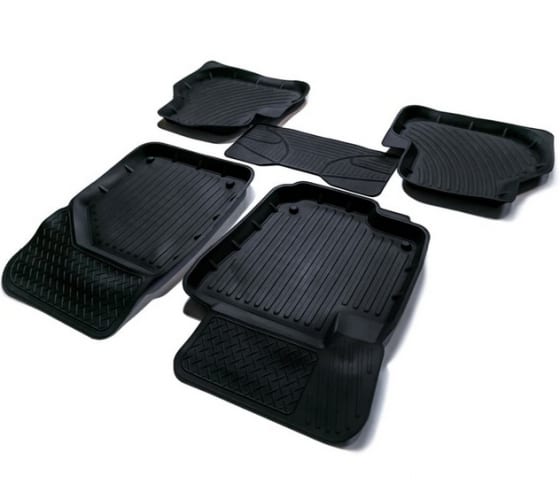 PRWGPLUS09G02023 — Коврики резиновые в салон 3D PREMIUM для VOLKSWAGEN GOLF PLUS (20092014) SRTK