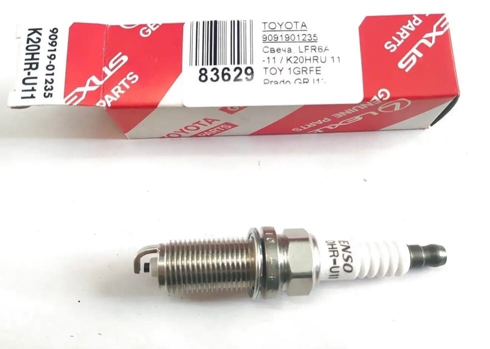 9091901235 — Свеча зажигания (k20hr-u11) (см. 90919-01258 for aygo, 90919-01233 for yaris) TOYOTA