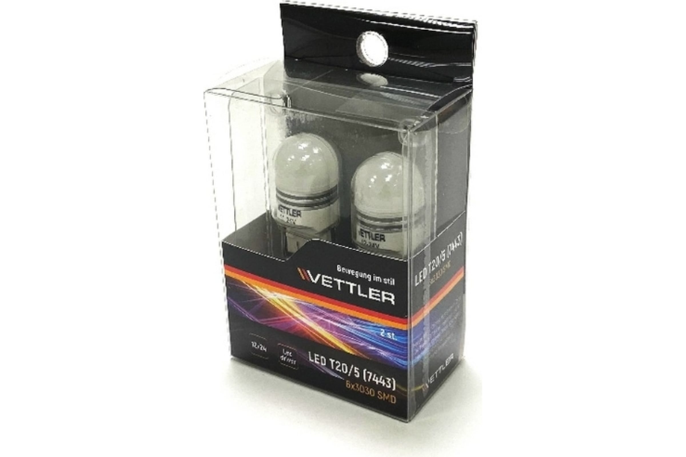 T205122430306WHITE — Светодиодная лампа VETTLER 12/24 V T20/5 74436 3030 SMD T205122430306WHITE VETTLER