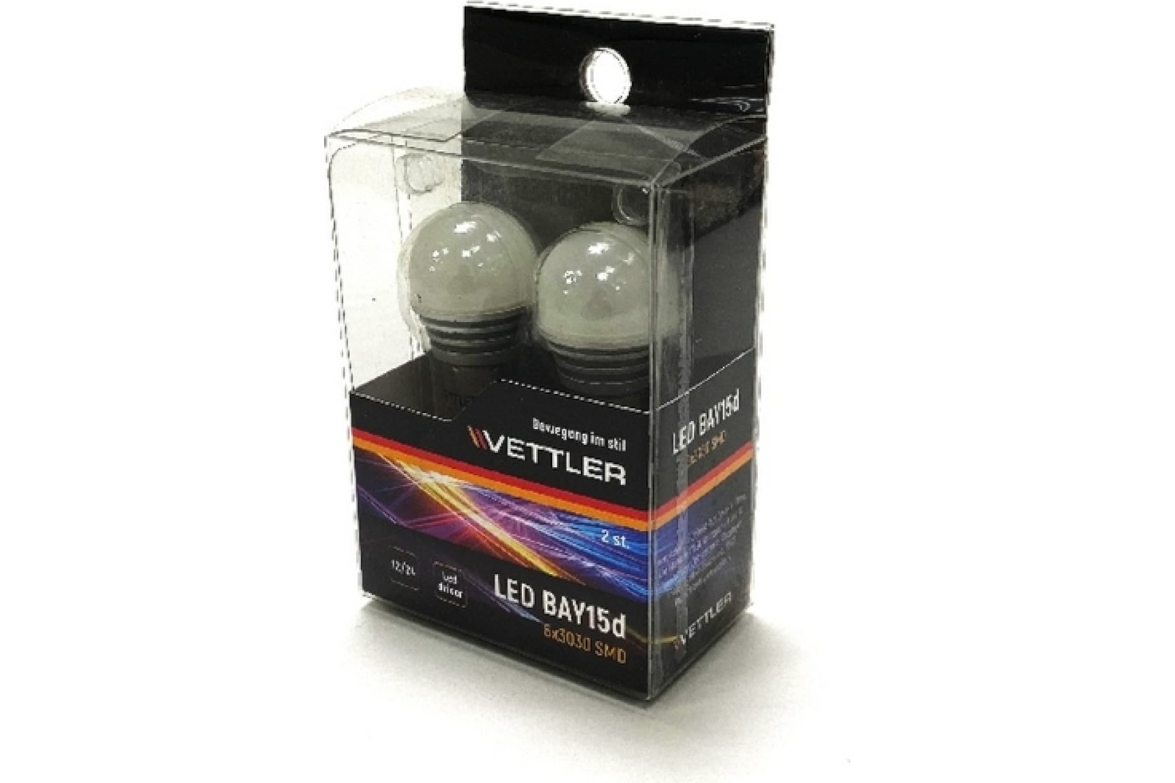 S251224303060WHITE — Светодиодная лампа VETTLER 12/24 V S256 3030 SMD, 2 шт S251224303060WHITE VETTLER