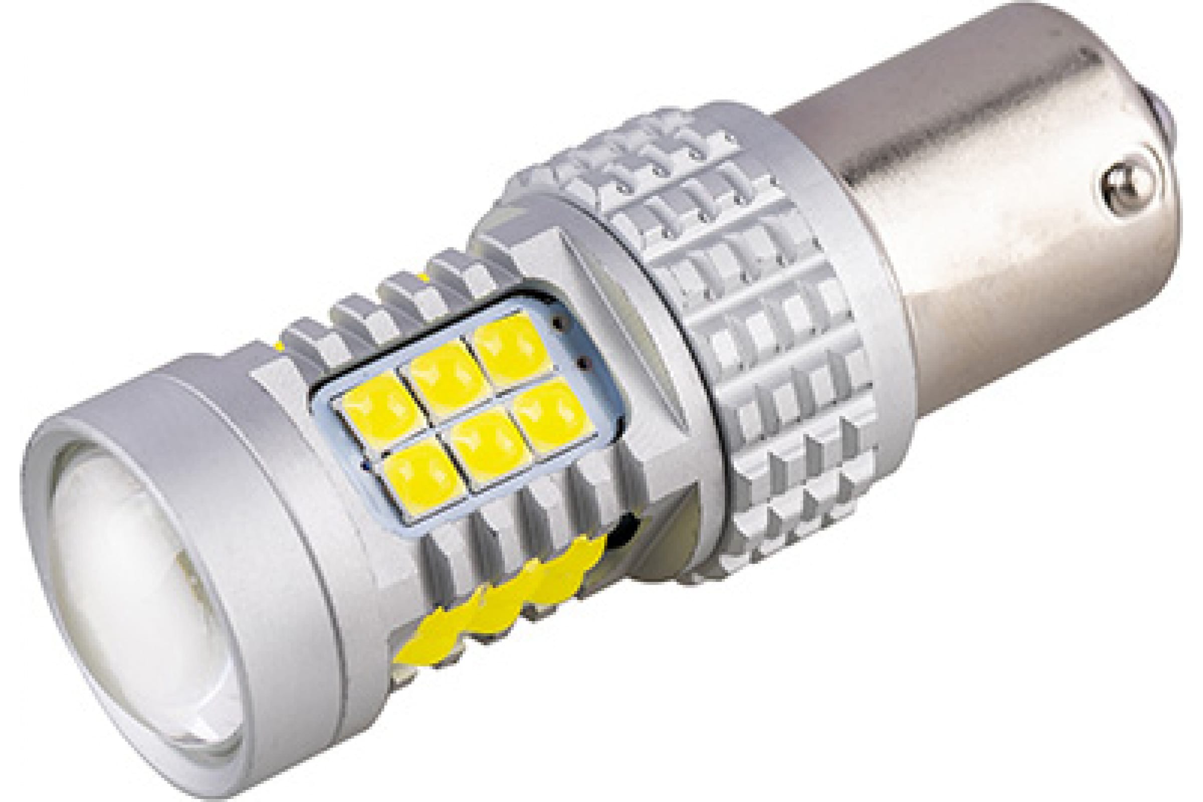 S08202090 — Лампа светодиодная 12-24V P21W 30 SMD диодов BA15s Белая SKYWAY S08202090 SKYWAY