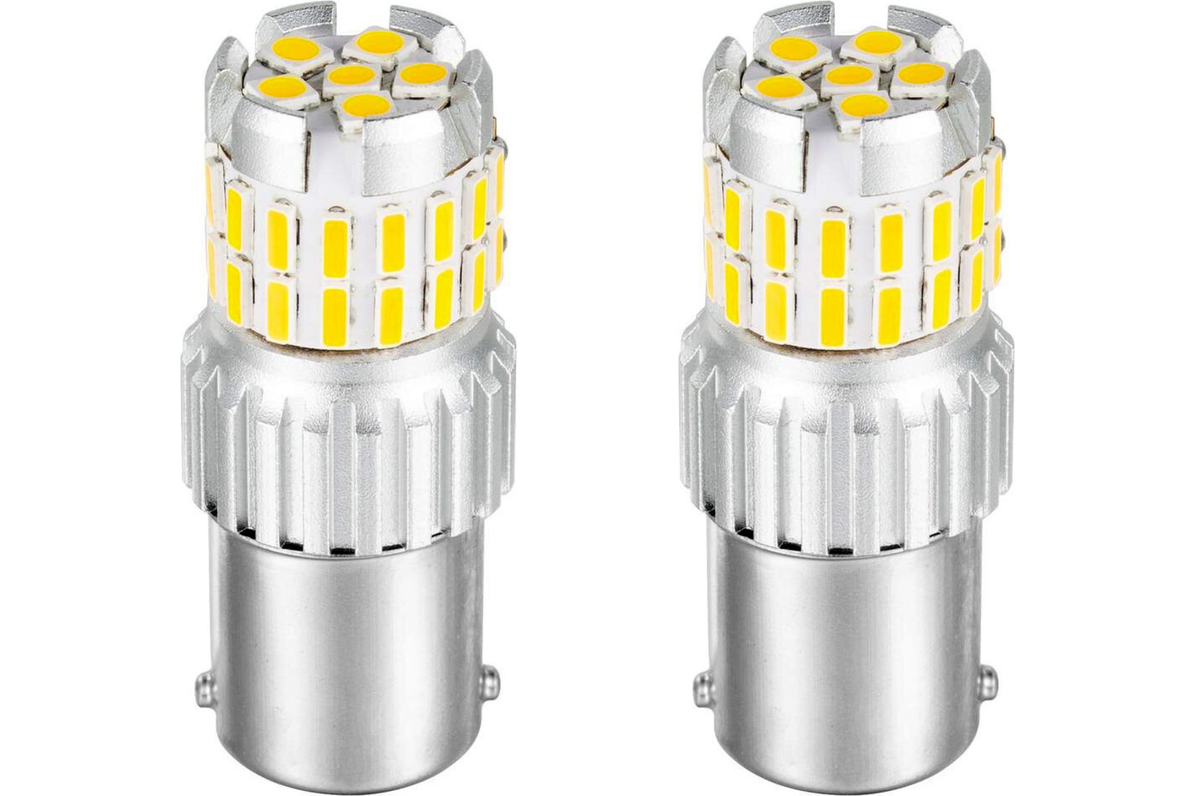 3LS0032 — Светодиодная автолампа JR AUTOGIFT P21W 115630+6SMD 1224V 2шт. 3LS0032 JR AUTOGIFT