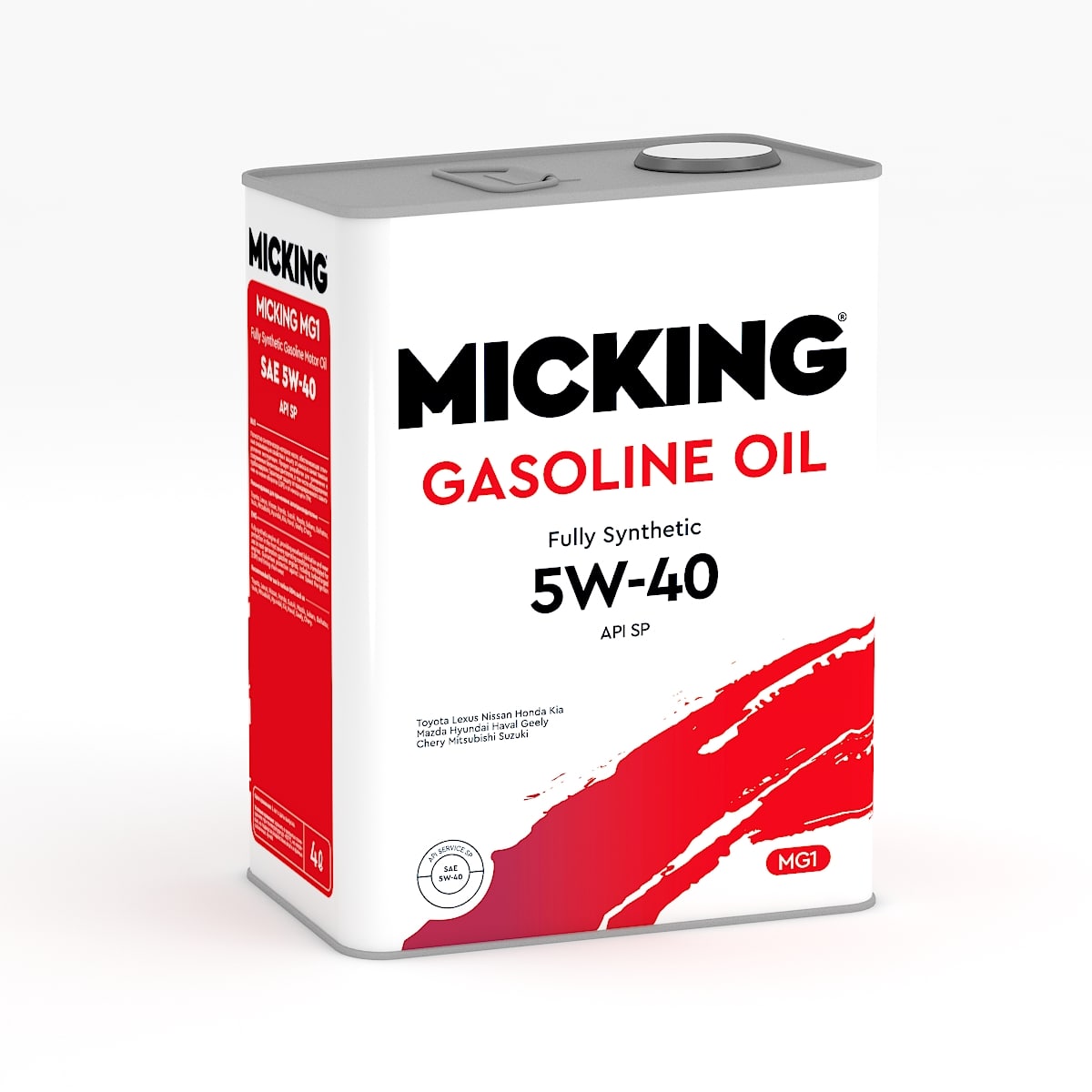 M2134 — Масло моторное MICKING GASOLINE OIL MG1 5W-40 SP SYNTH. 4л. MICKING