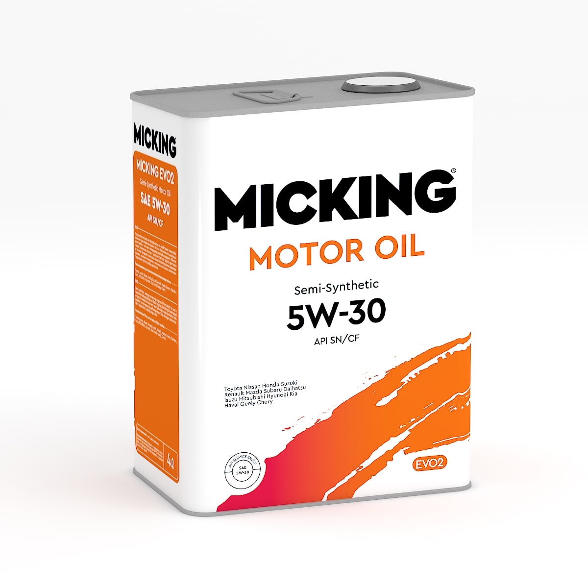 M2151 — Масло моторное MICKING MOTOR OIL EVO2 5W-30 SN/CF S/S 4л. MICKING