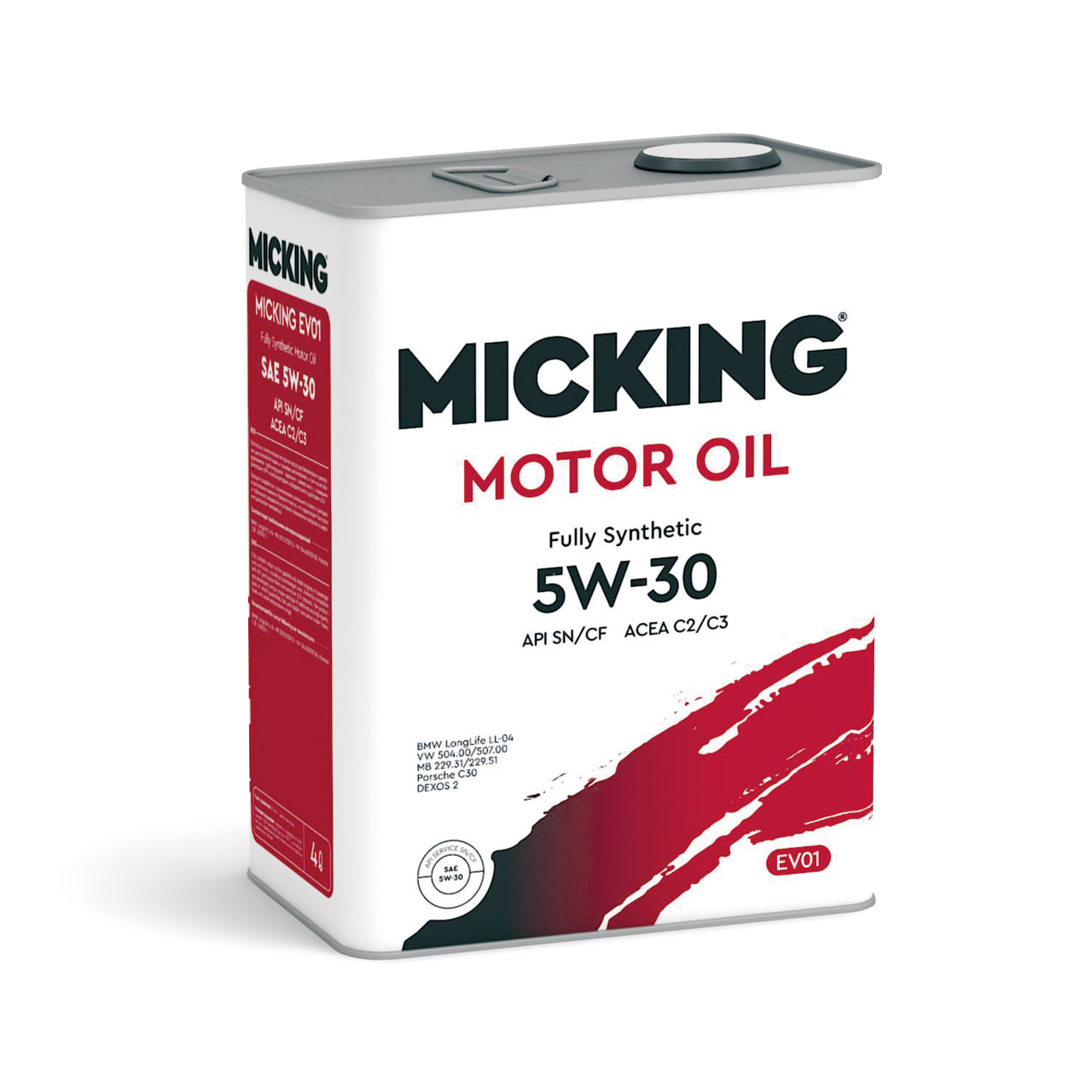 M3123 — Масло моторное MICKING MOTOR OIL EVO1 5W-30 SN/CF C2/C3 SYNTH. 4л. MICKING