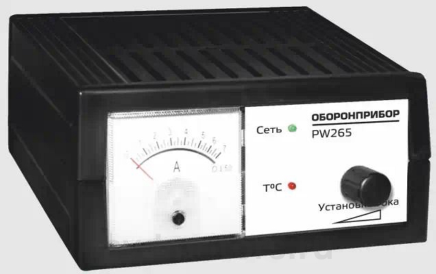 OPR265 — Устройство зарядное PW265 ОБОРОНПРИБОР (импульсное) Кислотные АКБ 10-70Ач 12В Оборонприбор () AZARD