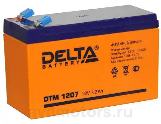 DTM1207 — Аккумулятор ст п п пуск ок а DELTA