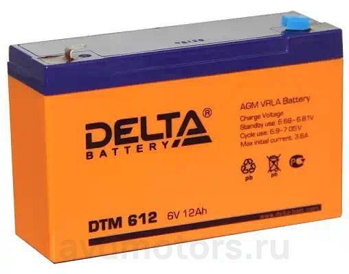 DTM612 — Аккумулятор мото DELTA