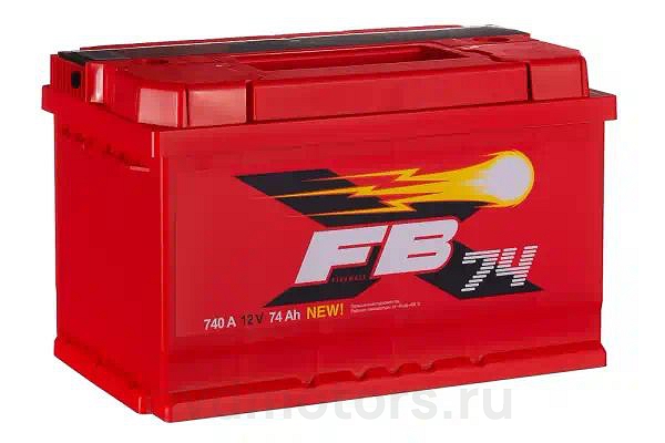 6CT74VLRLB — Аккумулятор FB 74 А/ч Обратная R+ 277x175x175 EN740 А низкий FB