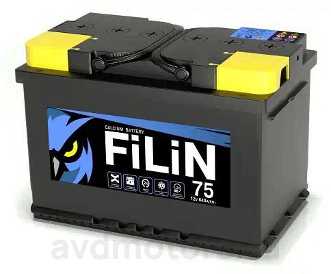 6CT75LОП — Аккумулятор 75 FILIN